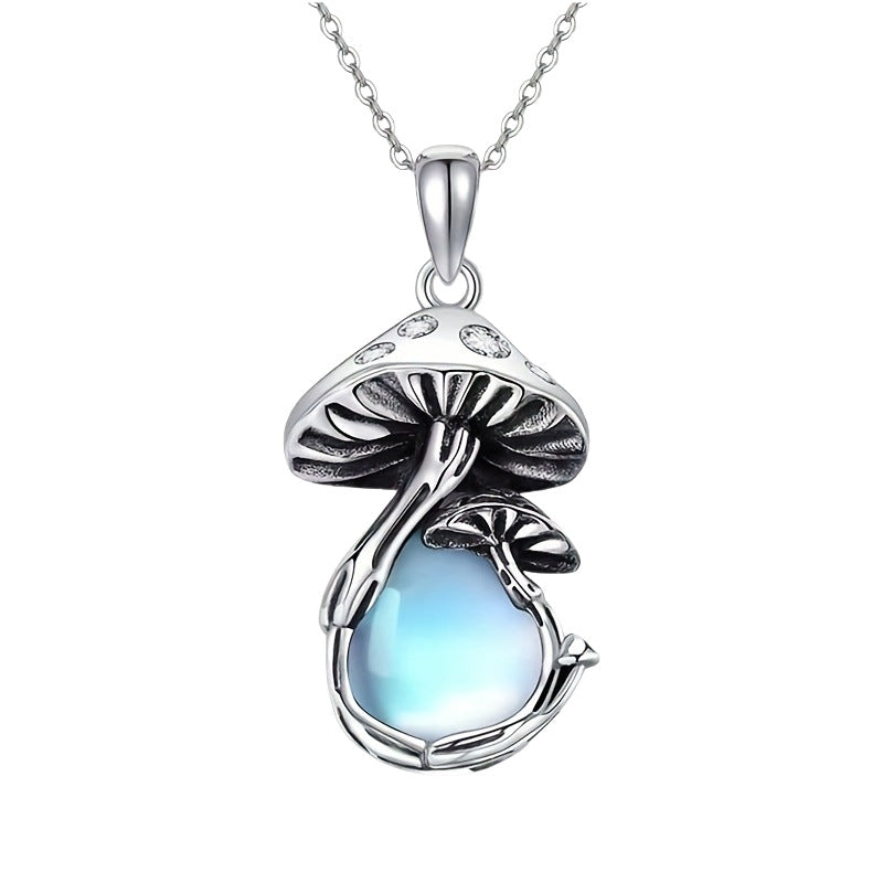 Wholesale Vintage Mushroom Moonstone Necklace