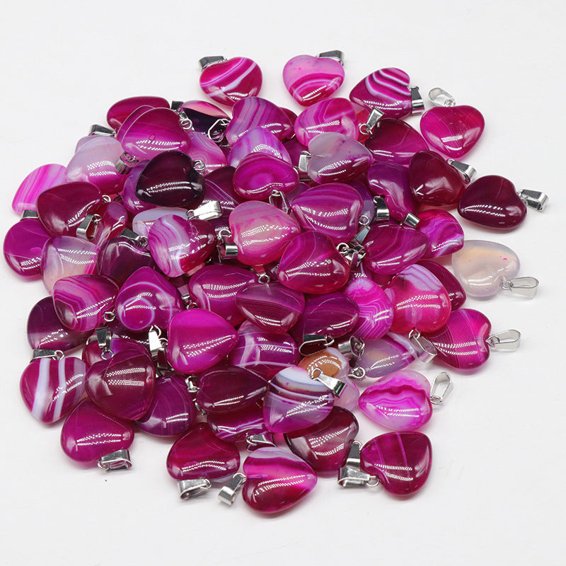 Wholesale Agate Colored Love Pendant ACC-PT-KeSuo006