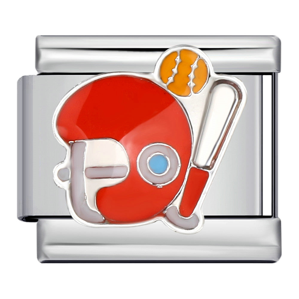 Wholesale Italian Charm Bracelet 9mm DIY Splicing Removable Ball Sports Element Stainless Steel Composable Bracelet