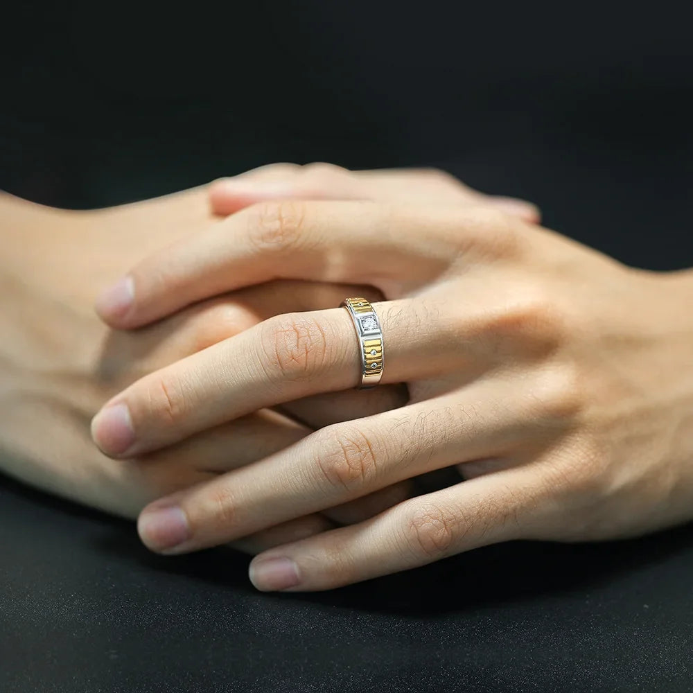 Wholesale  Zirconia Divided Color 925 Pure Silver Rings