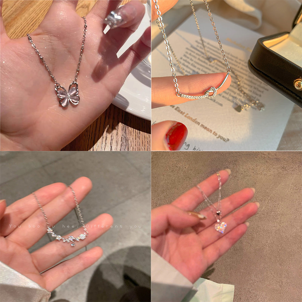 Wholesale Temperament Titanium Steel Clavicle Chain Choker Necklace Necklaces ACC-NE-Panshi003