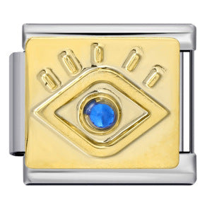 Wholesale Italian Charm Bracelet 9mm DIY Splicing Removable Devil Eye Stainless Steel Composable Bracelet