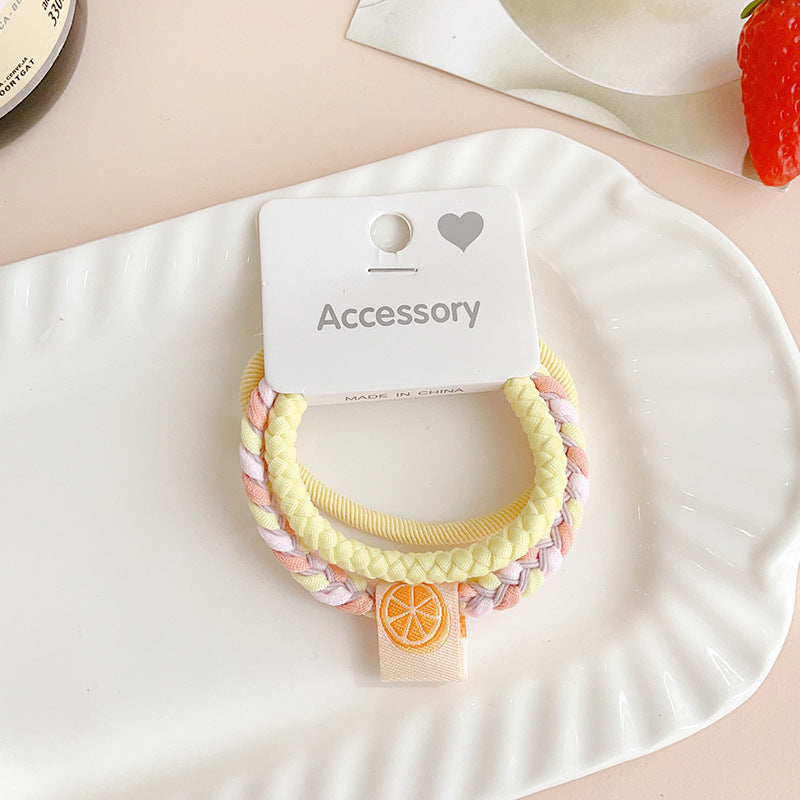 Wholesale 3pcs/set Colorful Rubber Band Hair Ties Hair Scrunchies ACC-HS-Shenb004
