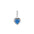 Wholesale 925 sterling silver twelve birthstone heart necklace