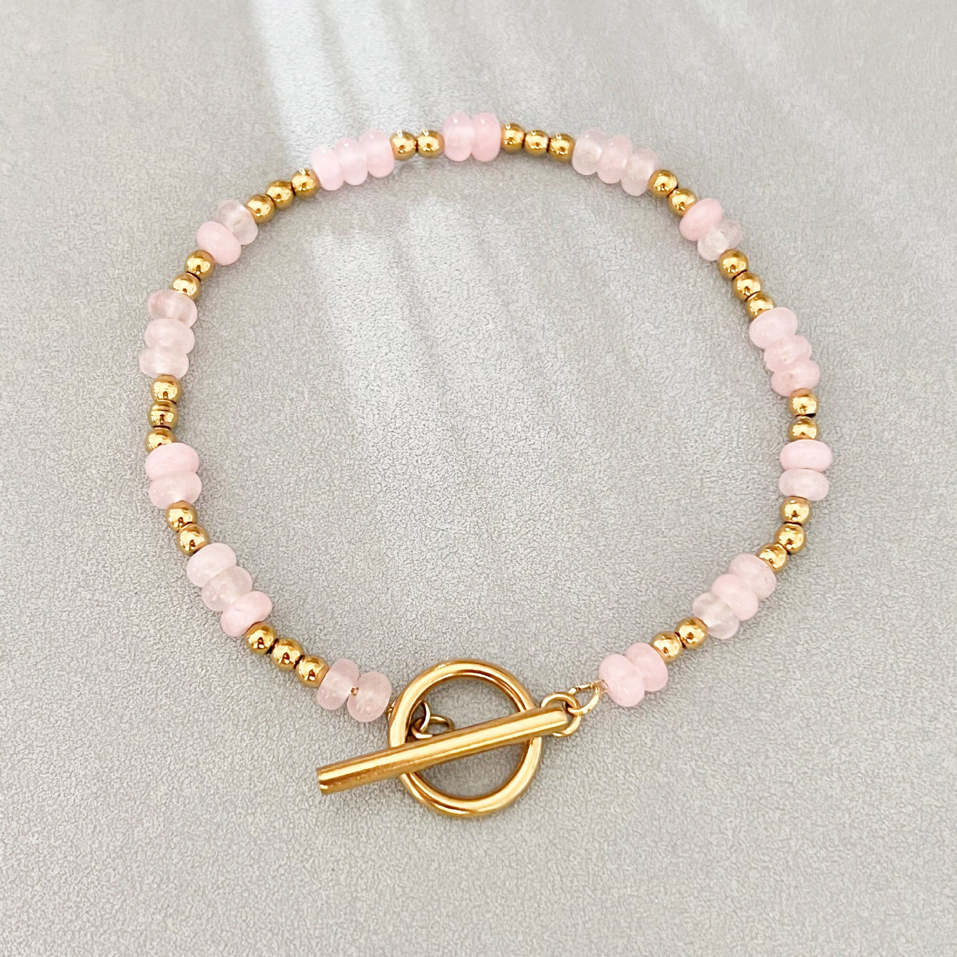 Wholesale Stainless Steel Natural Stone Handmade Beaded Bracelet Bohemian Style Fashion Accessory