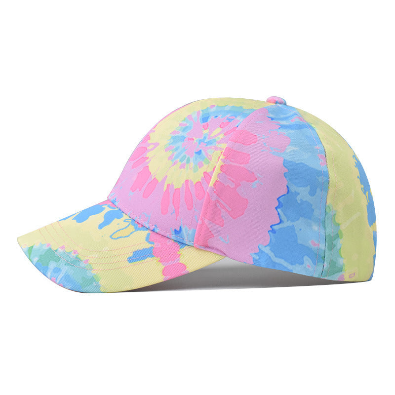 Wholesale Chic Chinese Style Gradient Baseball Cap With Traditional Painting Print Adjustable Outdoor Sun Hat