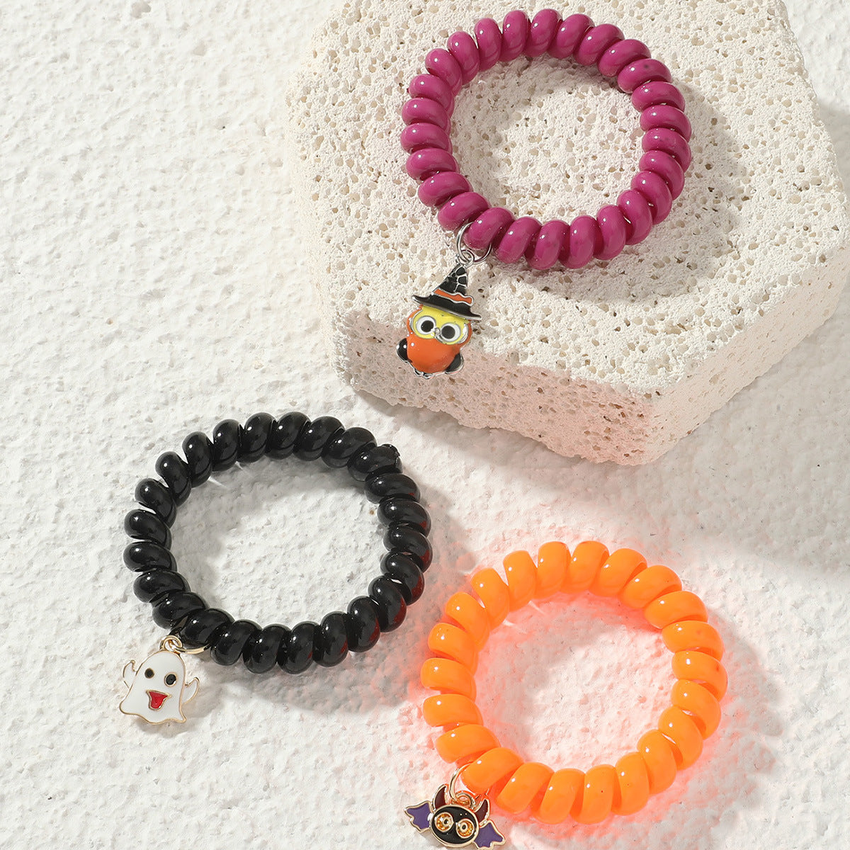 Wholesale Halloween series funny  skull earrings exaggerated fun pumpkin bat earrings