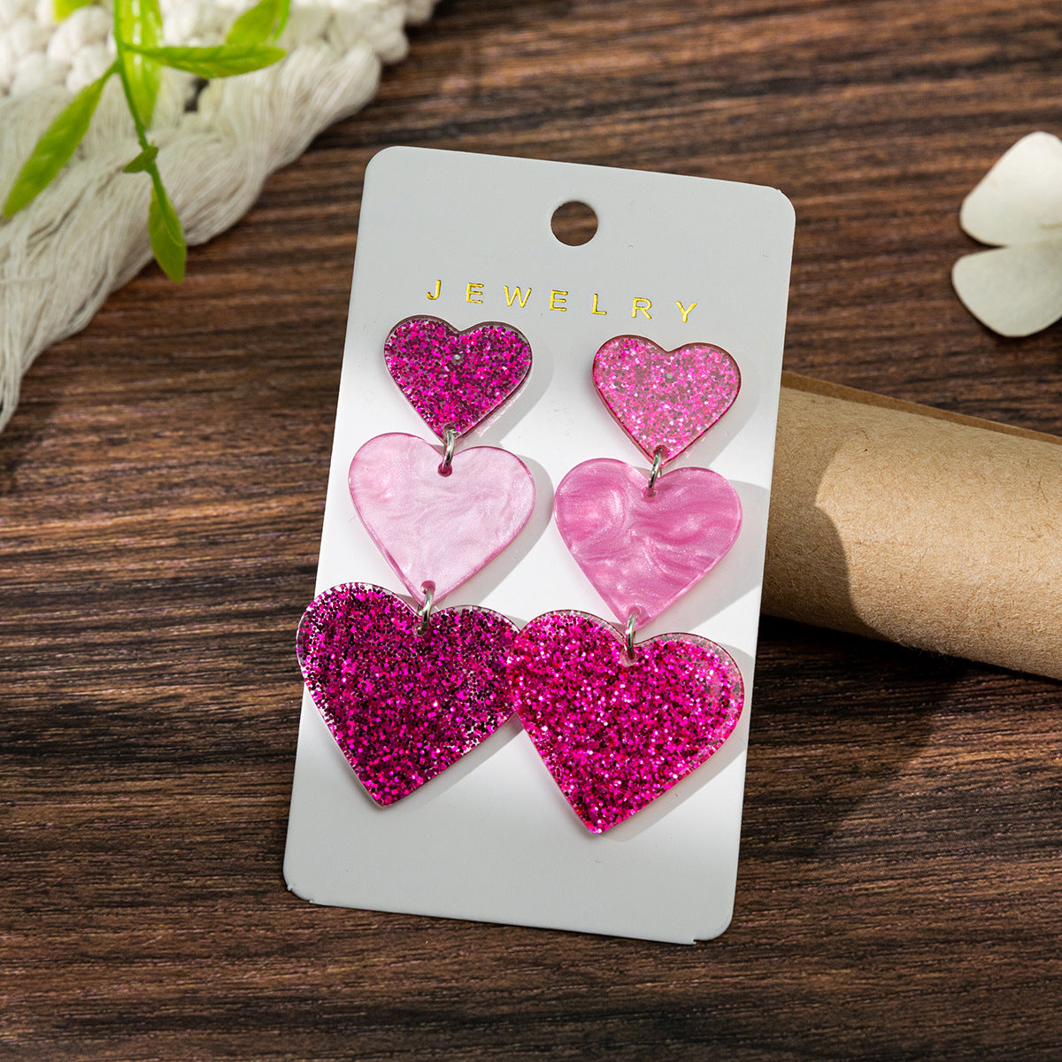 Wholesale Teacher's Day Addition, Subtraction, Multiplication and Division Number Symbols Wood Earrings