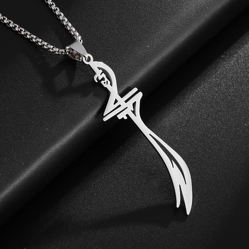 Wholesale Arabian Sword Stainless Steel  Necklace