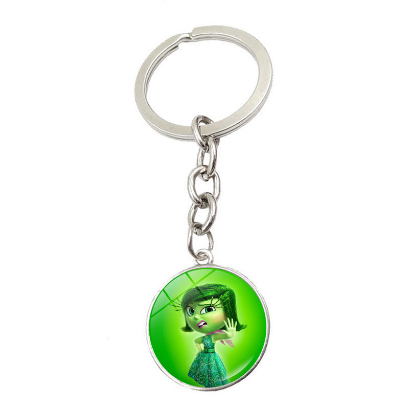 Wholesale Cartoon Zinc Alloy Glass Keychains ACCVIP-KC-JiaYun001