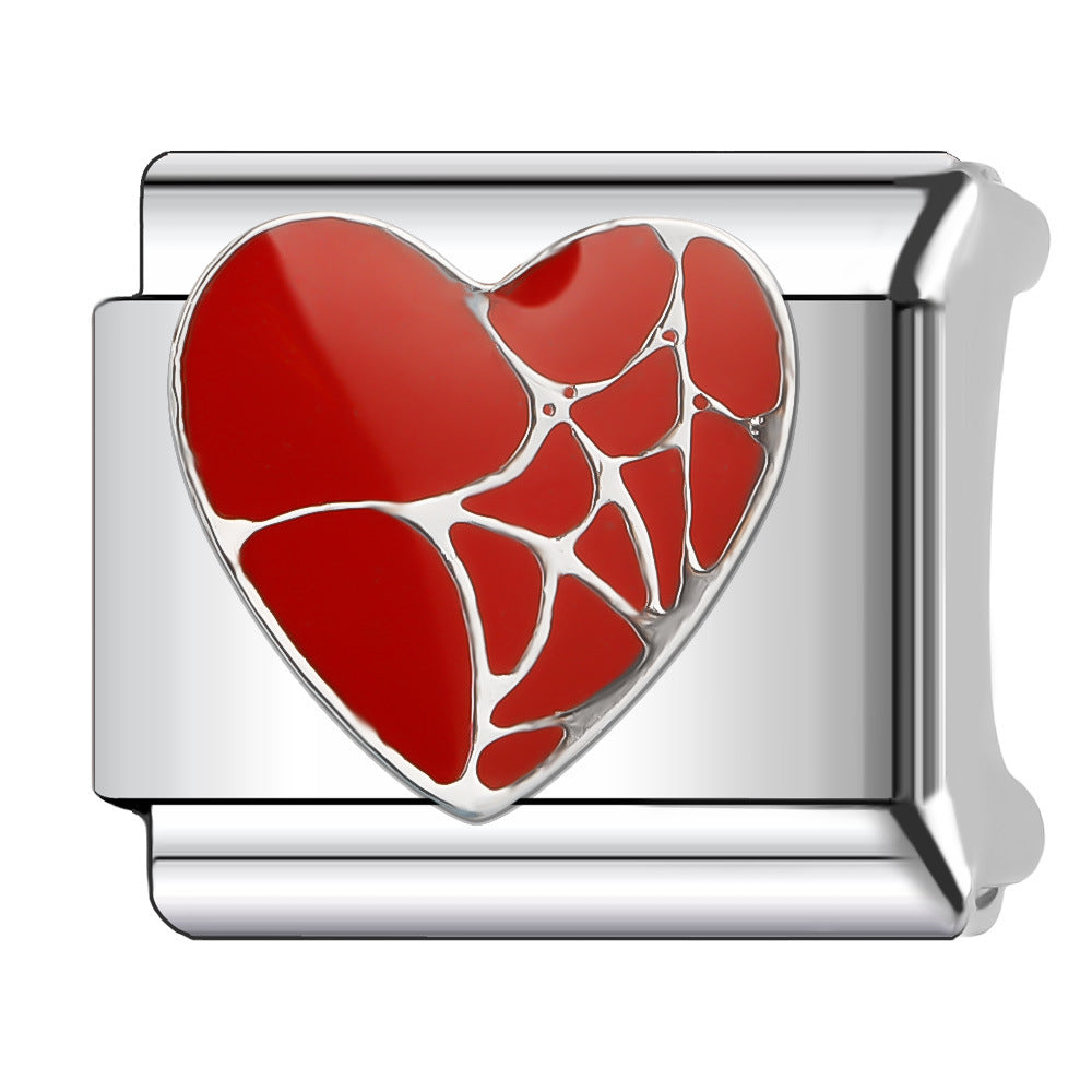 Wholesale Italian Charm Bracelet 9mm DIY Splicing Cute Creative Stainless Steel Composable Bracelet