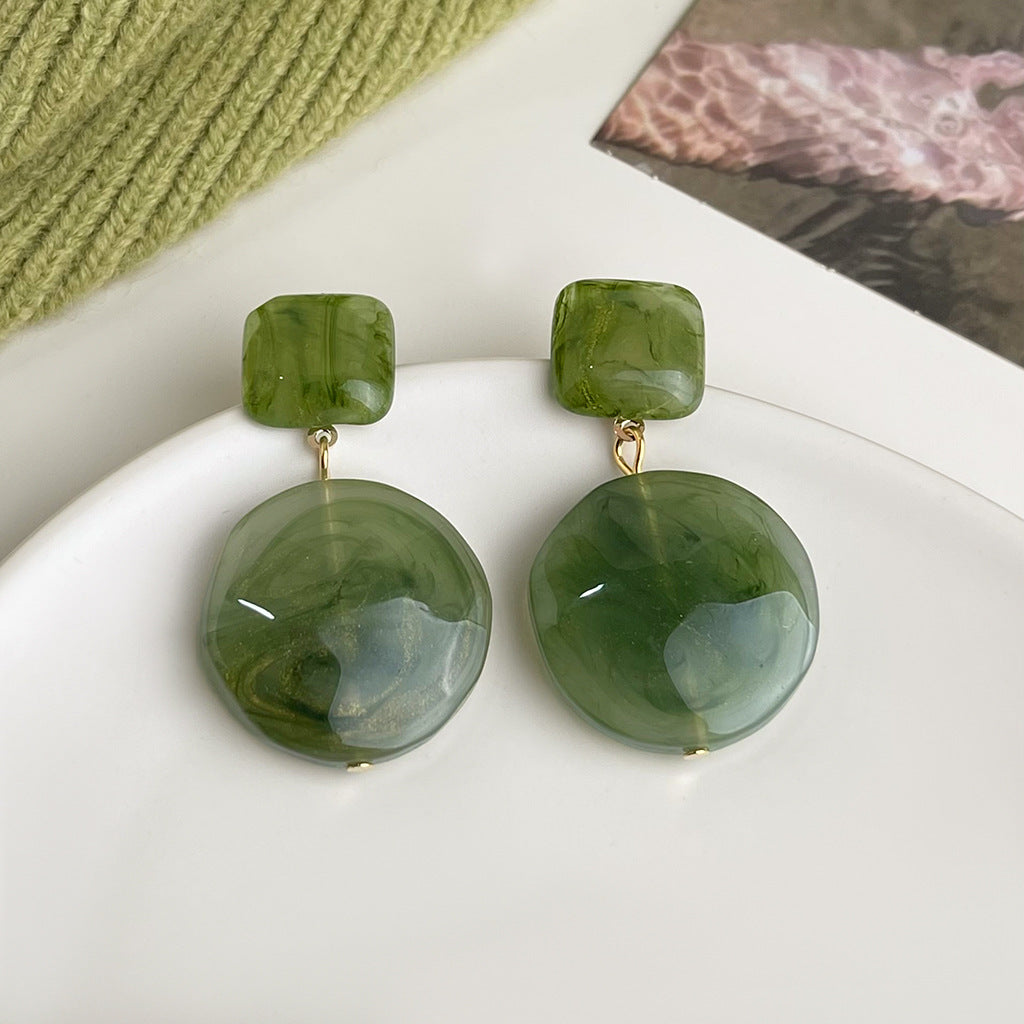 Wholesale  oil drop flower earrings