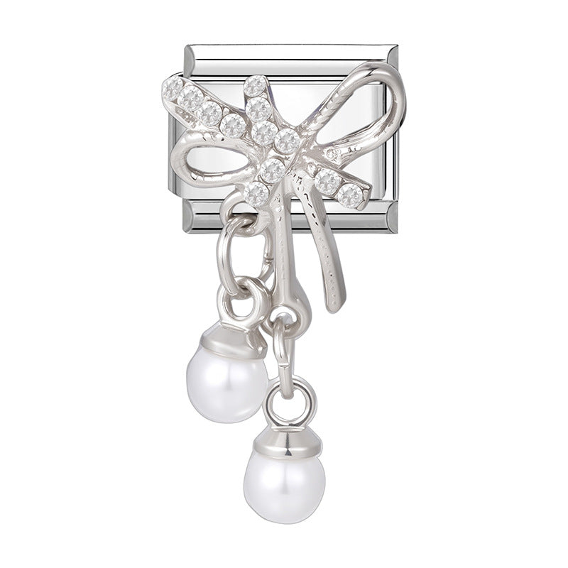 Wholesale Italian Charm Bracelet 9mm DIY Splicing Cute Creative Pendant Stainless Steel Composable Bracelet