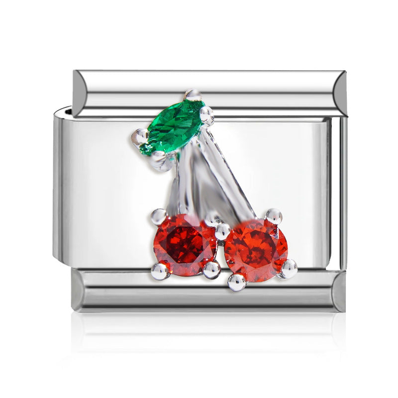 Wholesale 9mm Italian Charm Starter Bracelets DIY square Single Section Creative Stainless Steel Composable Bracelet