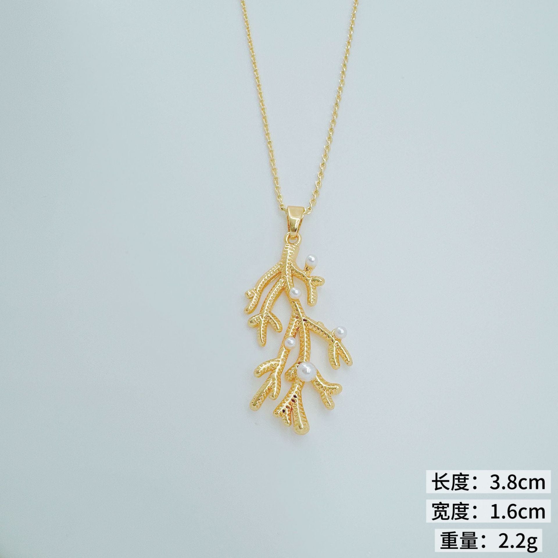 Wholesale Copper Electroplated Sea Life Pendant Necklace European American Style Fashion Accessory for Women
