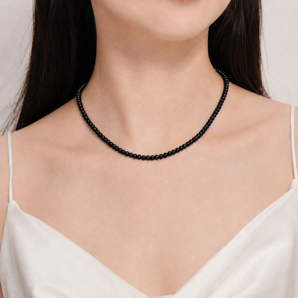 Wholesale Stylish White Faux Pearl Necklace For Women Elegant Cheongsam Collarbone Chain Gift Jewelry Accessory