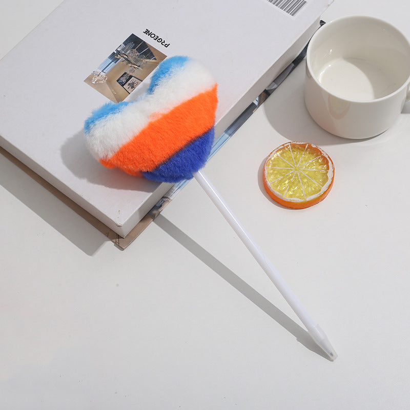 Wholesale Creative love plush ballpoint pen