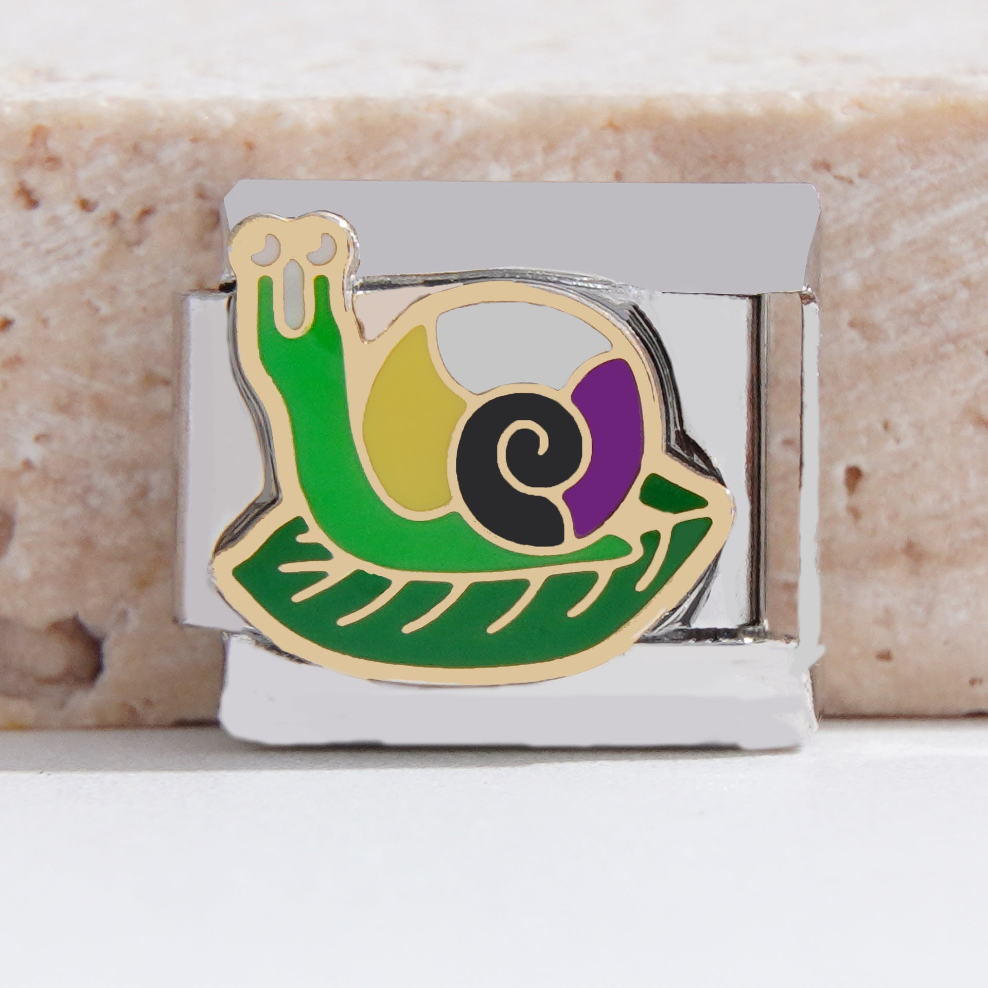 Wholesale Italian Charm Bracelet 9mm DIY Splicing Creative Pattern Stainless Steel Composable Bracelet