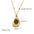 Wholesale  yellow tiger stone series stainless steel necklace
