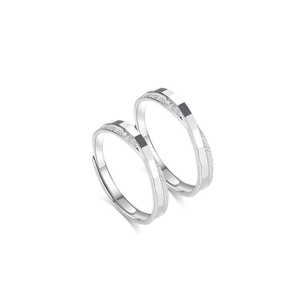 Wholesale s999 sterling silver mobius ring