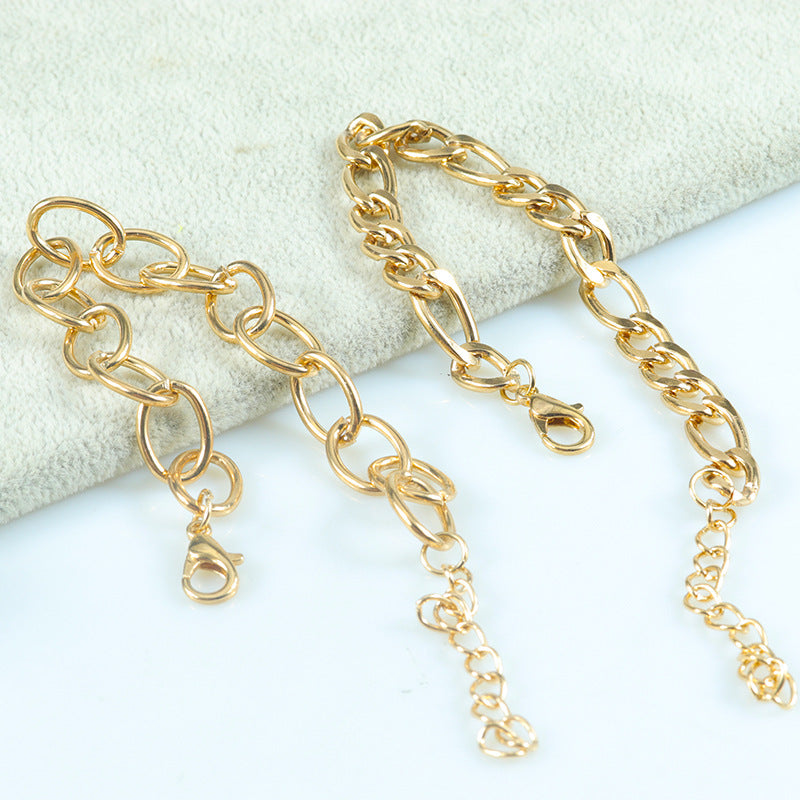 Wholesale chain paper clip bracelet bohemian simple adjustable multi-layer metal bracelet