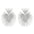 Wholesale fan-shaped exaggerated tassel geometric heart-shaped earrings