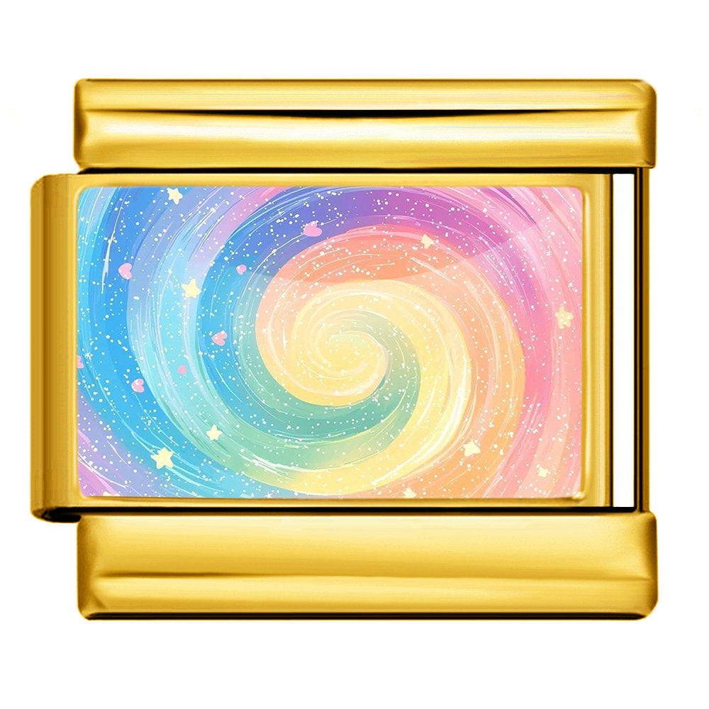 Wholesale 9mm Italian Charm Starter Bracelets DIY square Single Section Creative Stainless Steel Composable Bracelet