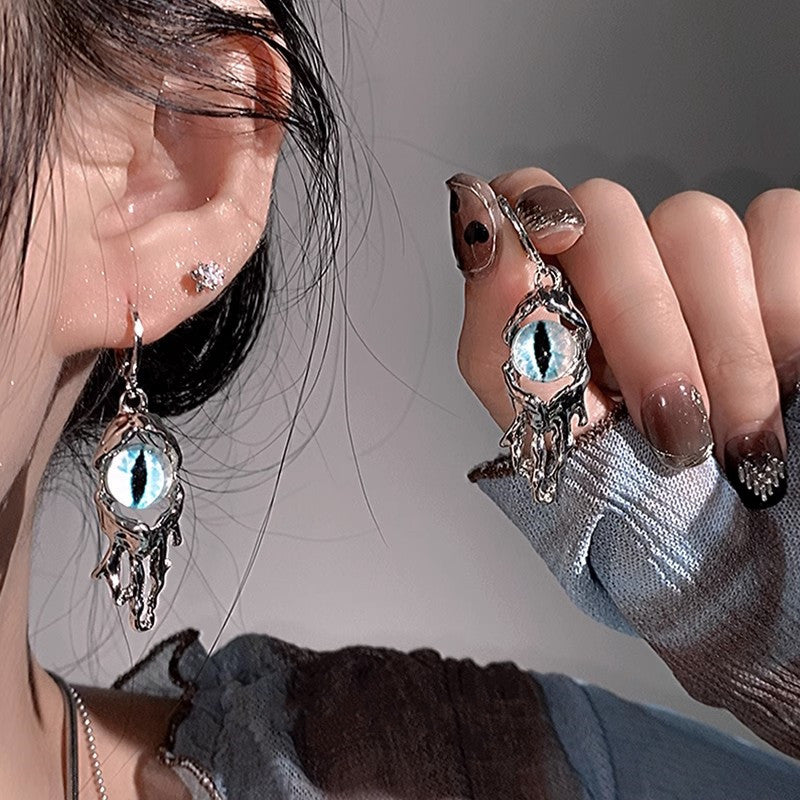 Wholesale devil eye blue eye octopus tail earrings