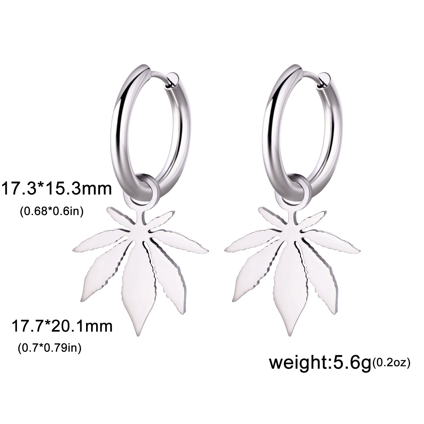 Wholesale Electroplated Stainless Steel Heart-Shaped Earrings Simple Western Style Women Fashion Jewelry Accessory Boutique Resale