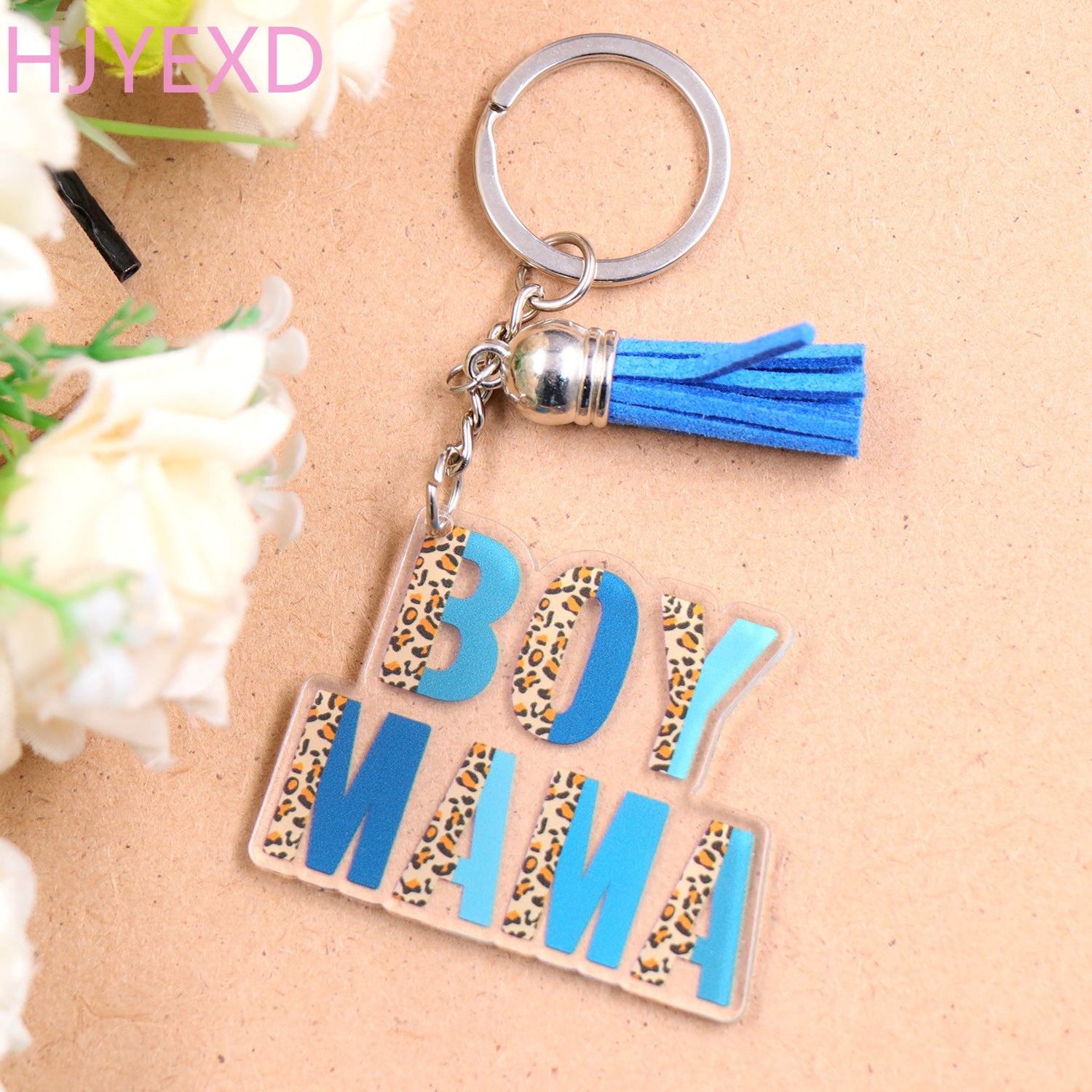 Wholesale Boy Mom Girl Mom Mother's Day Gift Acrylic Keychain ACC-KC-XiaoYan013