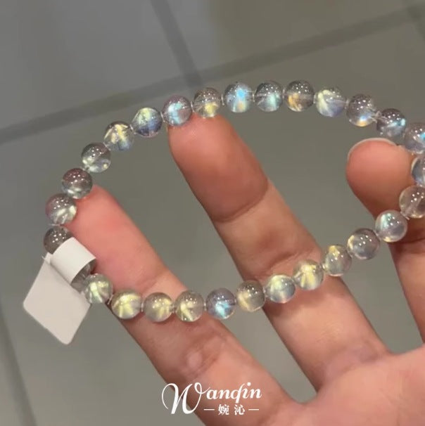 Wholesale  Versatile Labradorite Round Bead Single Circle Bracelet