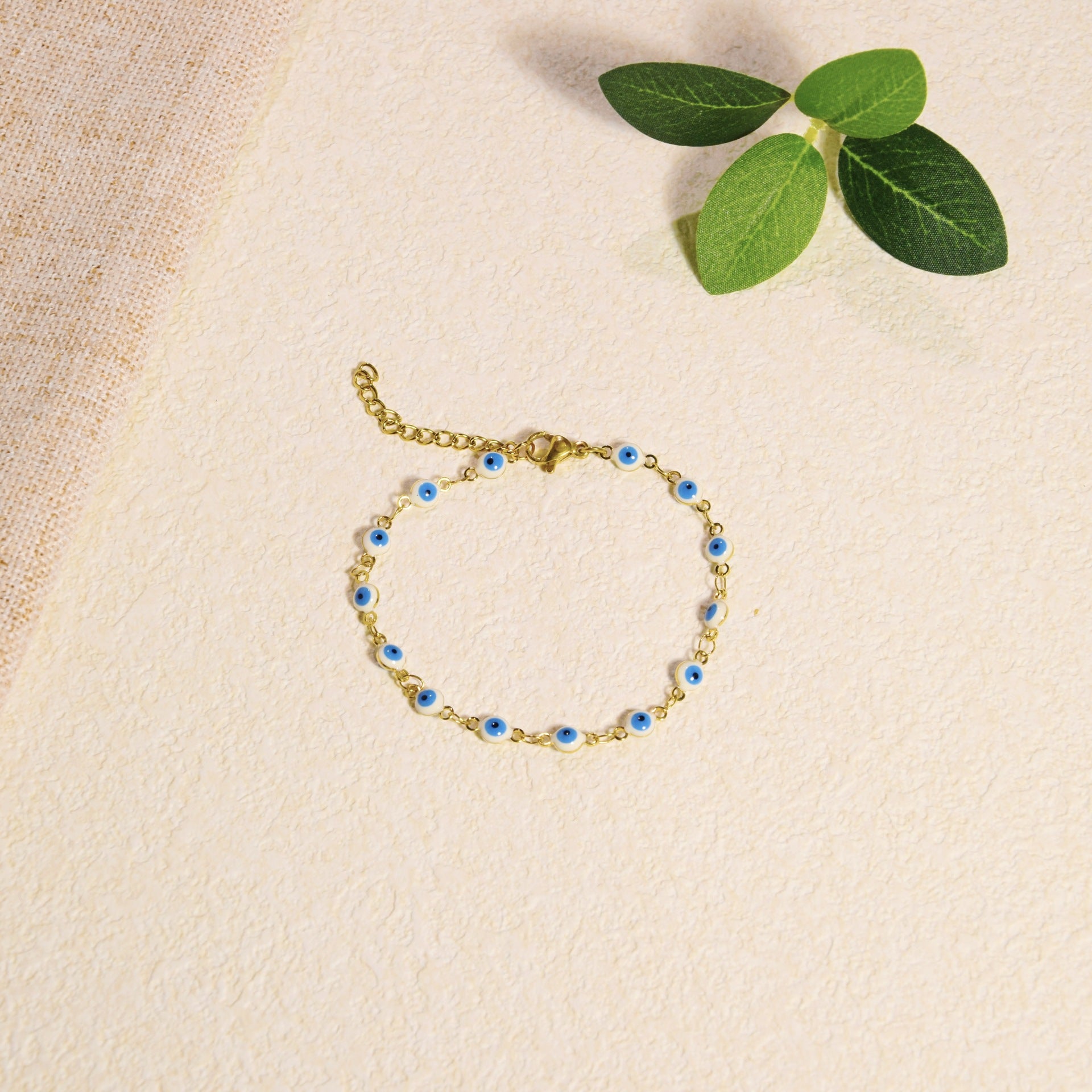 Wholesale  Stainless Steel Jewelry Retro Devil's Eye Geometric Bracelet