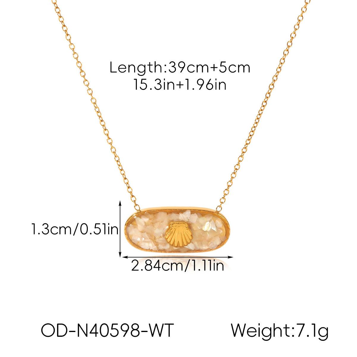 Wholesale Dopamine Colored Stainless Steel Starfish Necklace