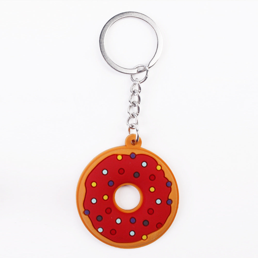 Wholesale PVC Donut Keychain