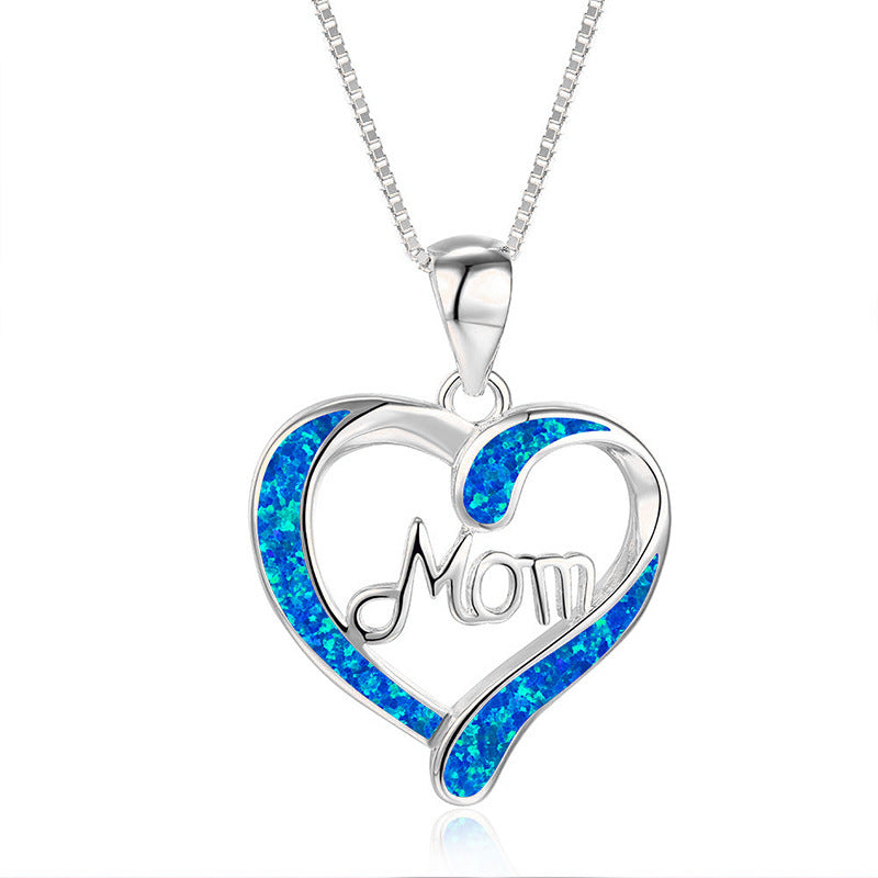 Wholesale Heart-Shaped Initial Pendant Necklace — Mother' s Day Jewelry Gift