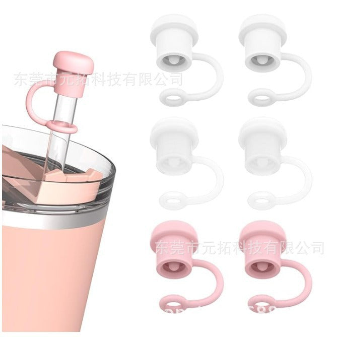 Wholesale Solid Color Straw Cover Soft Straw Tube Cap