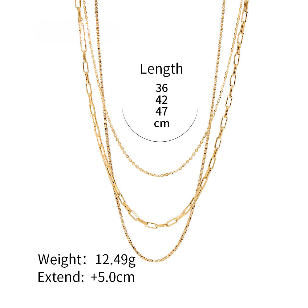 Wholesale Titanium Steel Necklace High-grade Gold Plated Necklace ACC-NE-ZhenYou001