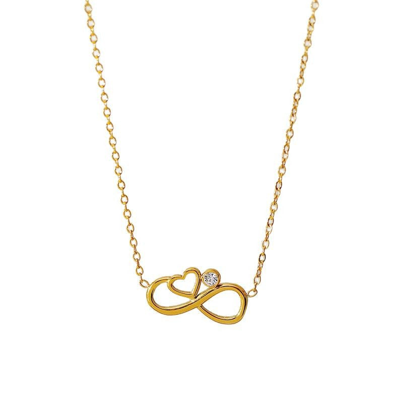 Wholesale Stainless Steel Metal Creative Love Necklace