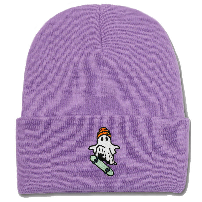 Wholesale Skateboarding Devil Embroidered Knitted Hat
