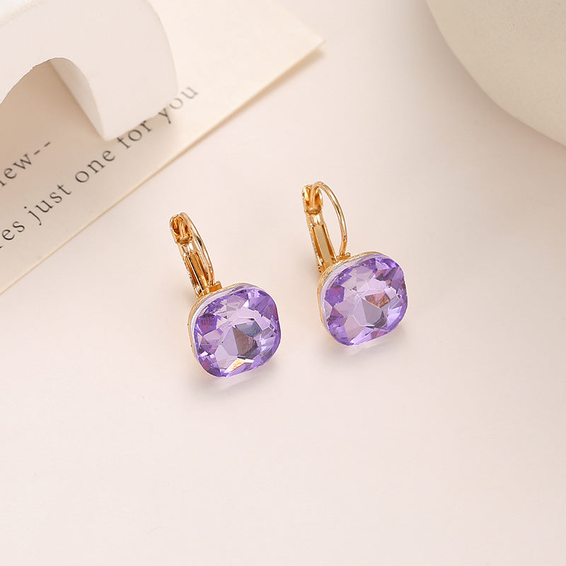 Wholesale Square Crystal Earrings