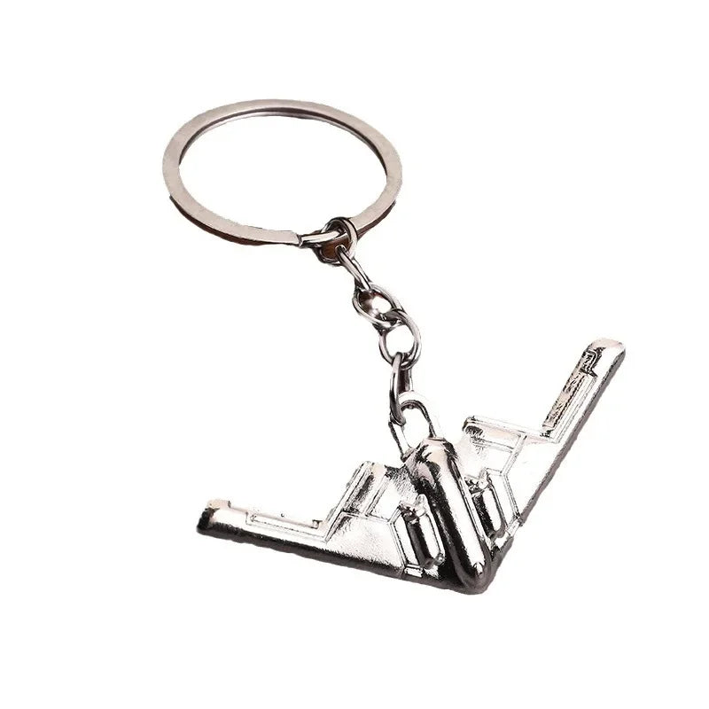 Wholesale Creative Metal Airplane Keychain Fighter Plane Key Pendant
