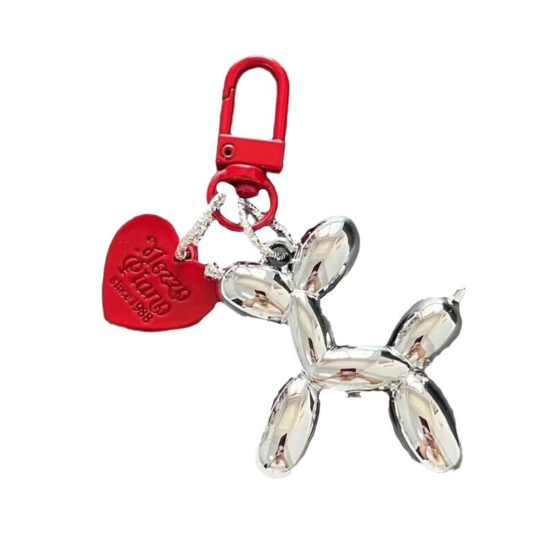 Wholesale Silver Dog Pendant Love Resin Keychain ACC-KC-Yuding001