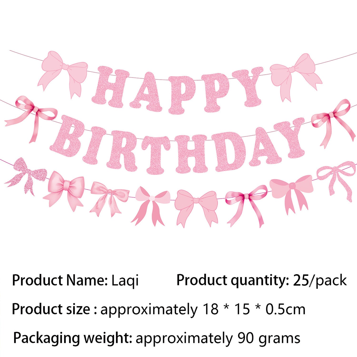 Wholesale Pink bow-themed decorations
