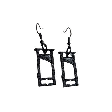 Wholesale Gothic Skull Bird Earrings Alloy Ancient Silver Party Wear Jewelry Accessory