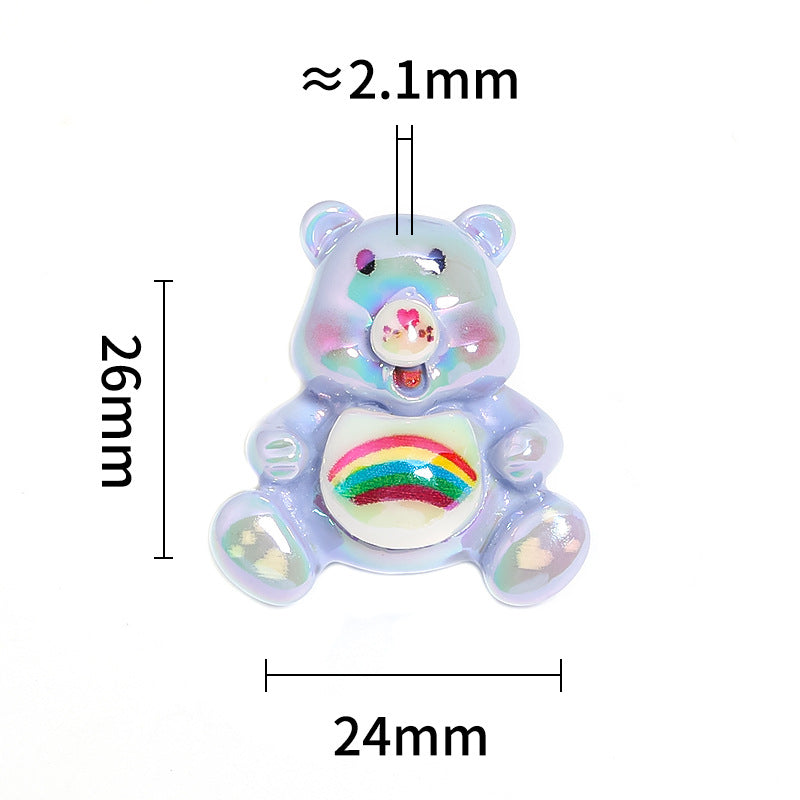 Wholesale Random 50pcs Cute Bear Resin Beads Beaded Pen Accessories ACC-BDS-BLG047