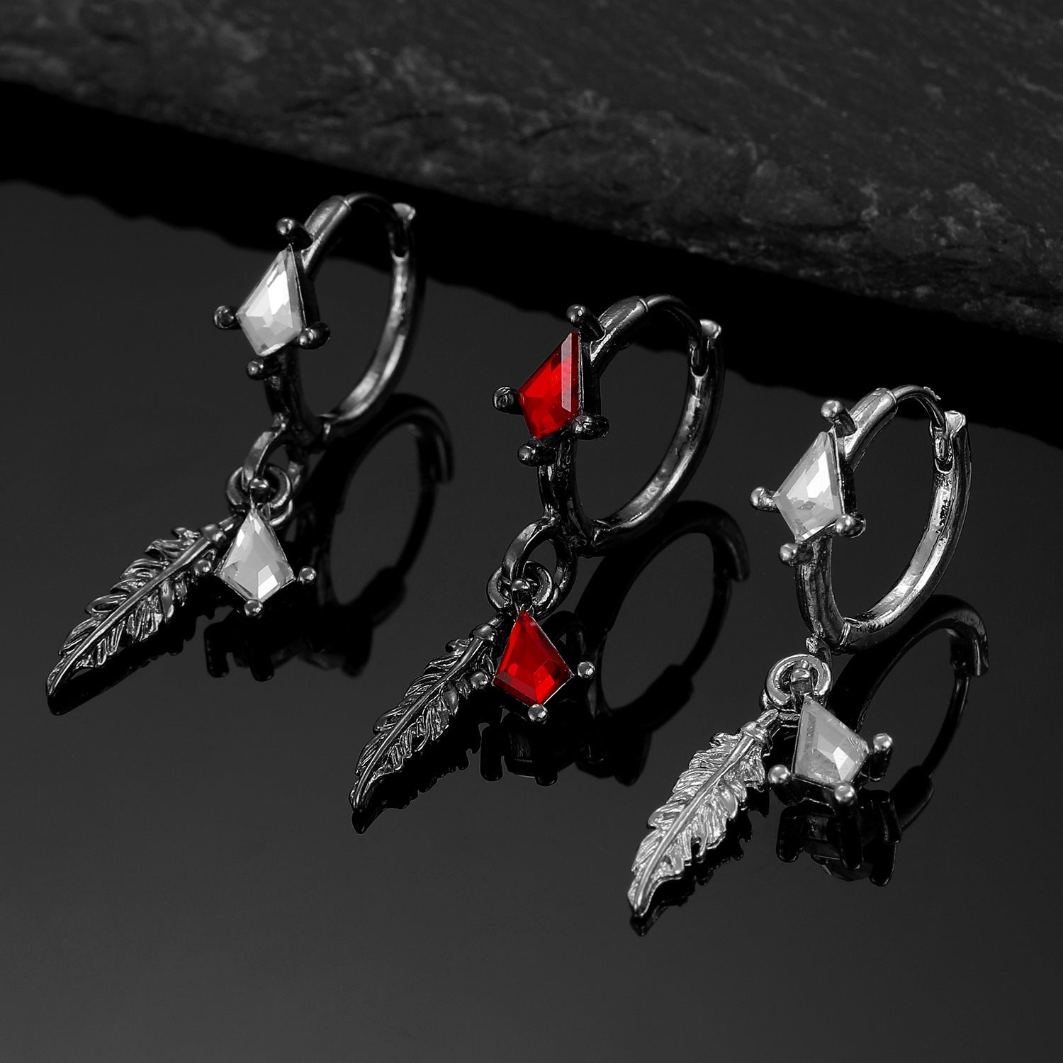 Wholesale Zinc Alloy Electroplated White Star Ear Cuff and Earring Set - Trendy Jewelry Accessory