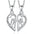 Wholesale  good friends  heart-shaped clavicle chain necklace