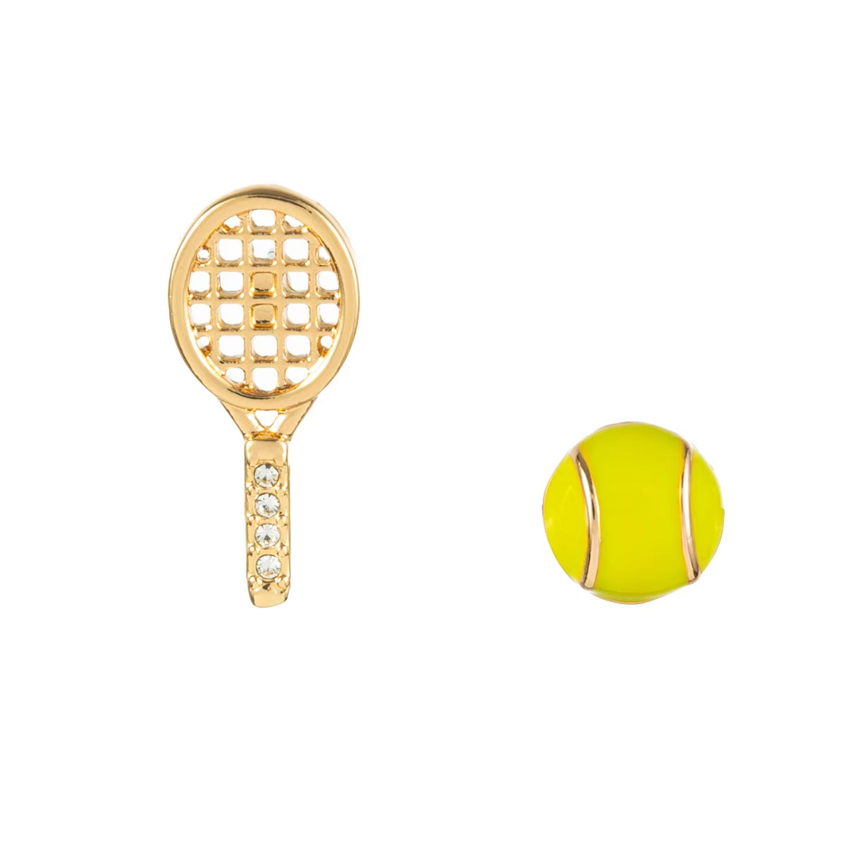 Wholesale Modern Sports Ball Earrings Tennis Soccer Basketball Golf Ping Pong Copper Electroplated Jewelry Accessory Gift