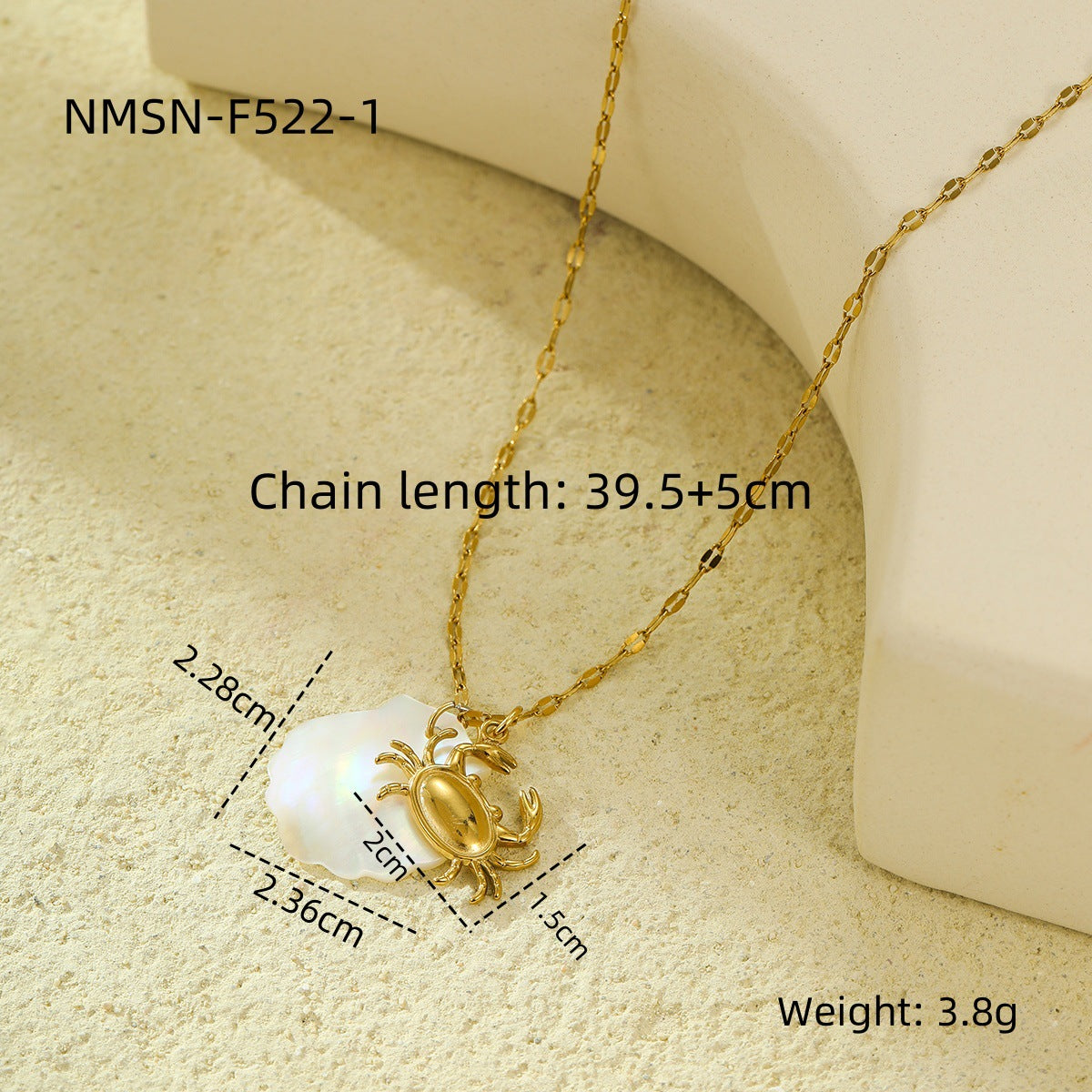 Wholesale  Stainless steel Shell Beach Wind Ocean Series Pendant Necklace