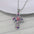 Wholesale  Retro Cross Necklace Personalized Pendant Zircon Necklace
